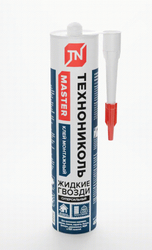 Клей ТЕХНОНИКОЛЬ MASTER акриловый Суперсильный, белый, 280 мл, 12 шт