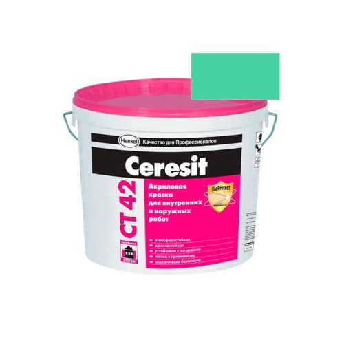Краска акриловая CERESIT CT 42 колерованная Oregon 5 15 л