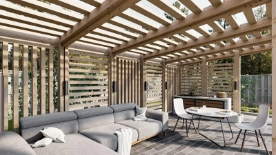 Беседка-пергола 30 клееный брус