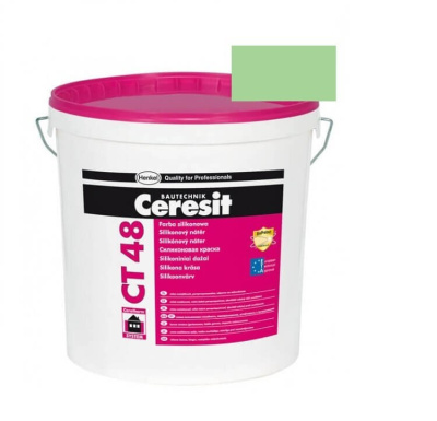 Краска фасадная силиконовая CERESIT CT 48 колерованная Borneo 5 15 л