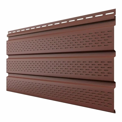 Софит ТЕХНОНИКОЛЬ полностью перфорированный Каштан, 3 м