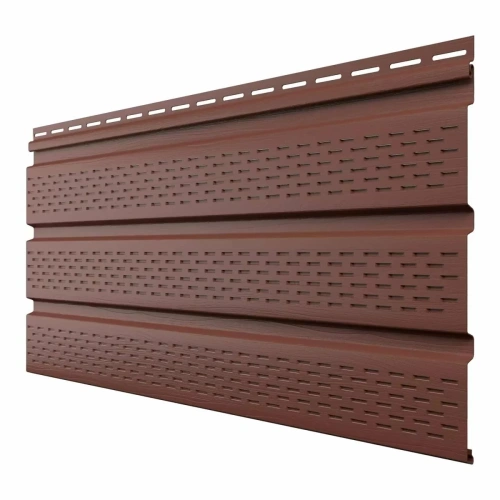 Софит ТЕХНОНИКОЛЬ полностью перфорированный Каштан, 3 м