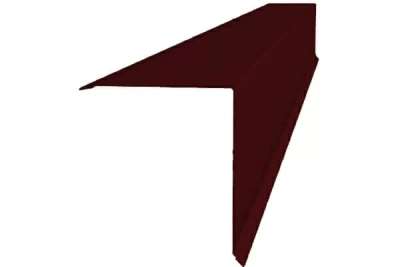 Планка конька односкатной кровли Grand Line 160х160х2000 мм 0,45 PE с пленкой RAL 3005