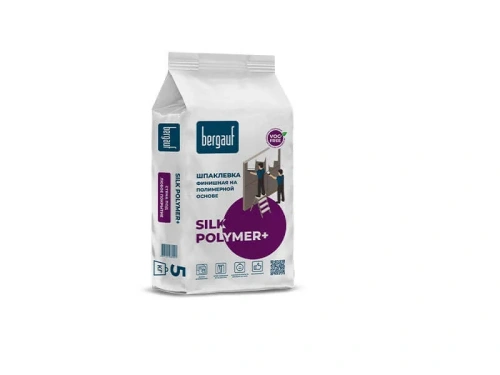 Смесь сухая шпаклевочная финишная полимерная BERGAUF Silk Polymer+ 5 кг