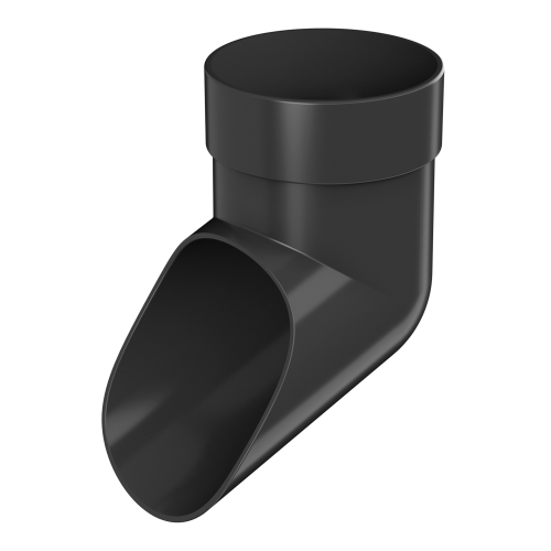 Слив трубы ТЕХНОНИКОЛЬ Оптима 120/80, черный