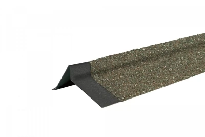 Планка торцевая левая ТЕХНОНИКОЛЬ с гранулятом, оливковый