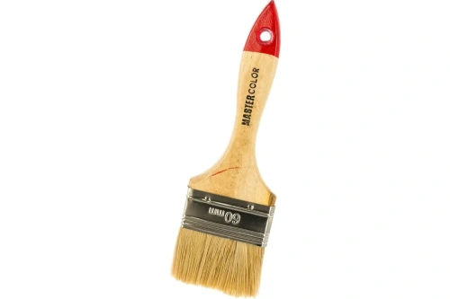 Кисть флейцевая MASTER COLOR 30-0014, 60 мм, натуральная щетина, 55% топс, лакированная ручка