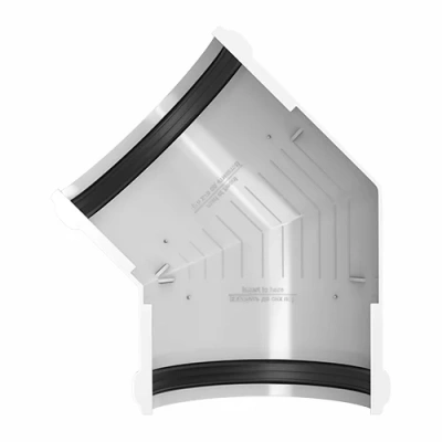 Угол желоба ТЕХНОНИКОЛЬ 125/82, 135°, белый