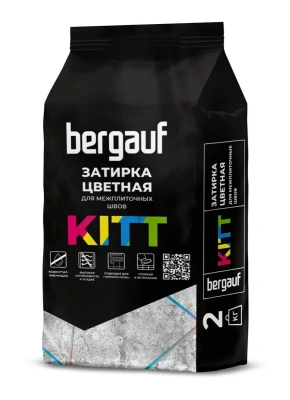 Затирка для швов цементная Bergauf Kitt жасмин, 2 кг