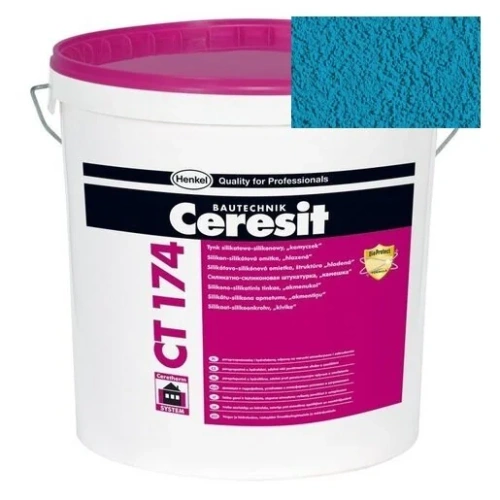 Штукатурка силикатно-силиконовая Ceresit CT 174 камешковая 2,0 Pacific 6 25 кг