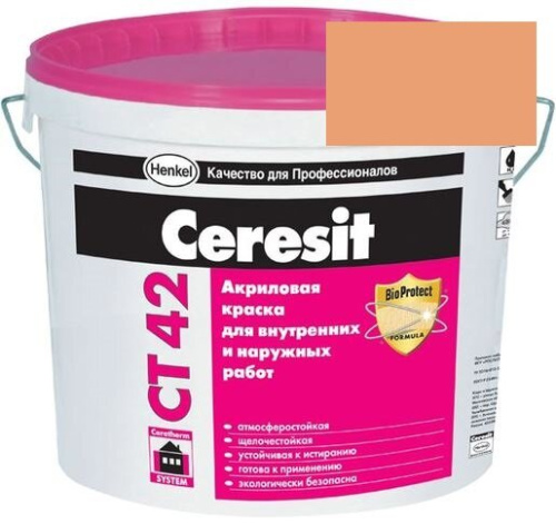Краска акриловая фасадная Ceresit CT 42 15 л Andalusia 5