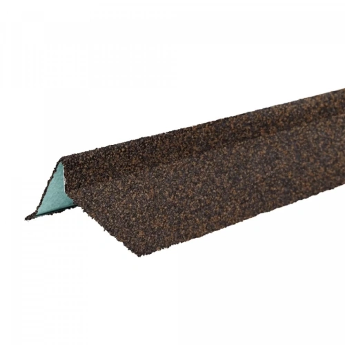 Планка торцевая левая ТЕХНОНИКОЛЬ с гранулятом, светло-коричневый