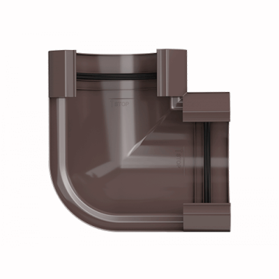 Угол желоба ТЕХНОНИКОЛЬ МАКСИ 152/100, 90°, коричневый