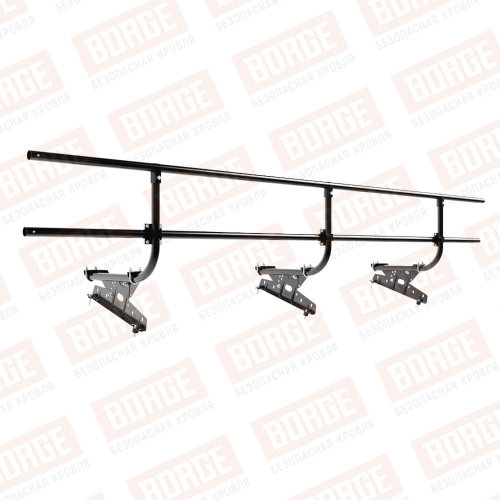 Ограждение кровельное для металлочерепицы BORGE H-60 600х3000 Zn RAL 9005