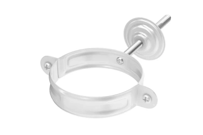 Хомут трубы Aquasystem 90/125 с комплектом крепления PU RAL 9003