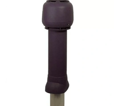 Выход вентиляционный изолированный с колпаком Vilpe D=125/ИЗ/700 RR32 коричневый