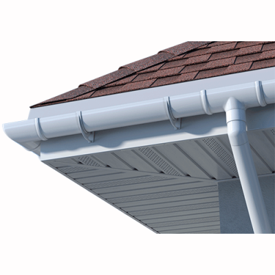 Труба водосточная ТЕХНОНИКОЛЬ 125/82, 1,5 м, белый