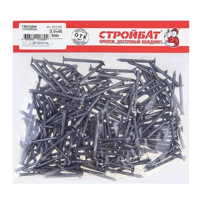 Гвоздь толевый СТРОЙБАТ 3,0х40 0,5 кг