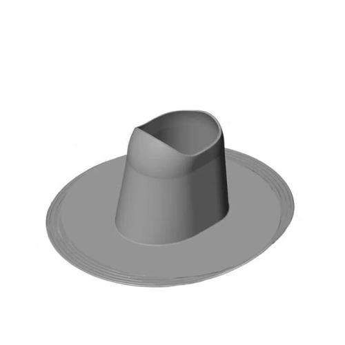 Ворот для монтажа проходного элемента высокого VILPE Huopa PVC-Collar, RAL 7015