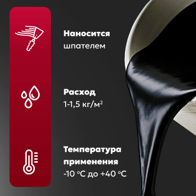 Мастика для гибкой черепицы ТЕХНОНИКОЛЬ № 23 Фиксер, 12 кг
