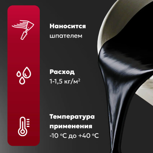 Мастика для гибкой черепицы ТЕХНОНИКОЛЬ № 23 Фиксер, 12 кг