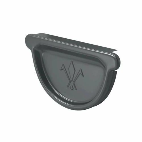 Заглушка желоба универсальная Aquasystem Комфорт 125/90, RAL 7024