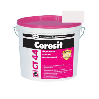 Краска фасадная акриловая CERESIT CT 44 колерованная Tenerife 1 15 л