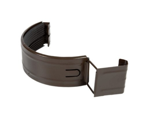 Соединитель желоба Aquasystem 90/125 RAL 8017 с резиновым уплотнителем