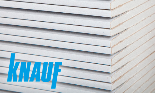 Гипсокартон малоформатный Knauf, 2000х1200х9,5 мм