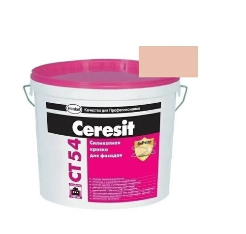 Краска фасадная силикатная Церезит CT 54 колерованная Atacama 3 15 л