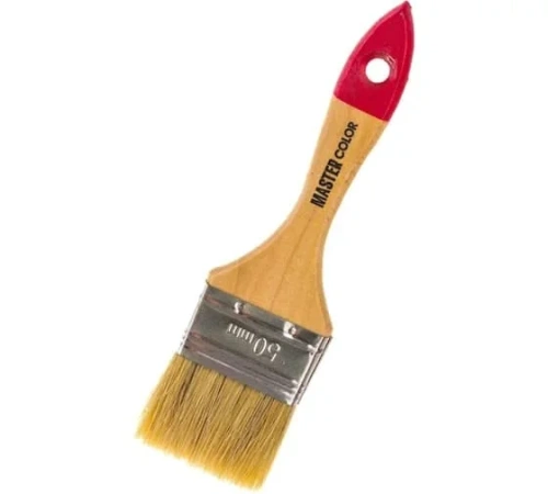 Кисть флейцевая MASTER COLOR 30-0013, 50 мм, натуральная щетина, 55% топс, лакированная ручка
