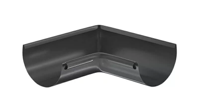 Угол желоба Aquasystem Комфорт 125/90, 90°, RAL 7024
