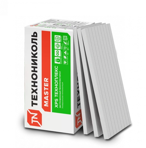Экструзионный пенополистирол (XPS) ТЕХНОНИКОЛЬ Техноплекс FAS/2 S/1 1180х580х50 мм, L-кромка, фрезерованный с микроканавками, 8 шт