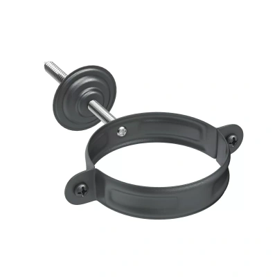 Хомут трубы AQUASYSTEM Система 90/125 с комплектом крепления PU Matt RAL 7024