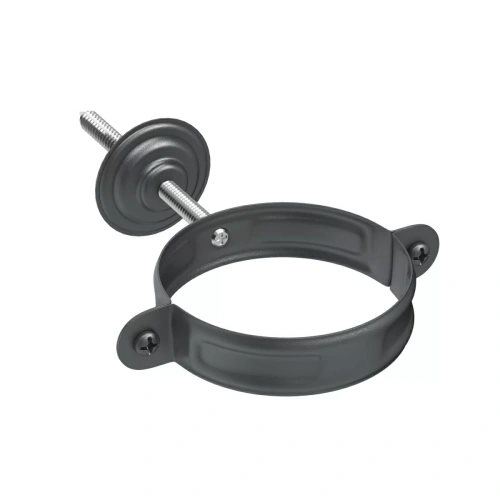 Хомут трубы AQUASYSTEM Система 90/125 с комплектом крепления PU Matt RAL 7024