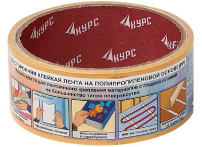 Лента-скотч клейкая двусторонняя FIT 11802 38 мм 5 м