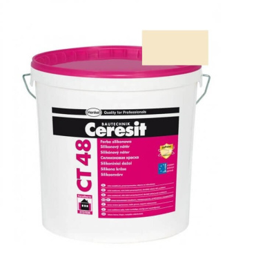 Краска фасадная силиконовая CERESIT CT 48 колерованная Barbados 2 15 л