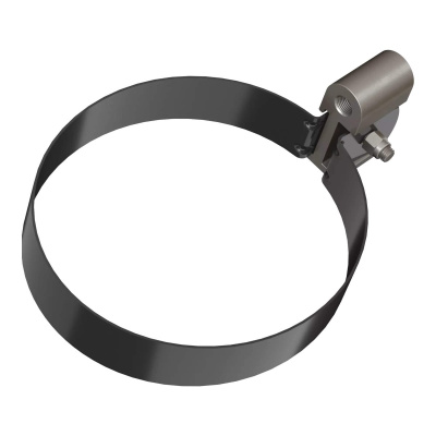 Хомут трубы универсальный ТЕХНОНИКОЛЬ 125/82, L=140 мм, черный
