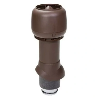 Выход вентиляционный изолированный с колпаком Vilpe D=125/ИЗ/500 RR32 коричневый