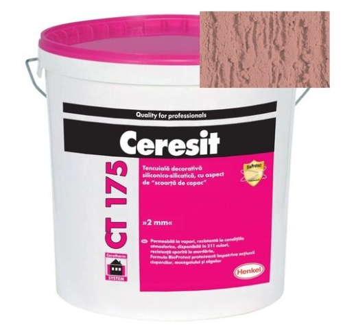 Штукатурка силикатно-силиконовая Ceresit CT 175 короед 2,0 Texas 5 25 кг