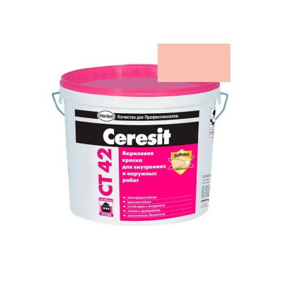 Краска акриловая CERESIT CT 42 колерованная Atacama 3 15 л