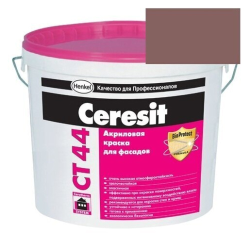 Краска акриловая фасадная Ceresit CT 44 15 л Columbia 6