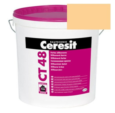 Краска силиконовая фасадная Ceresit CT 48 15 л Gobi 4