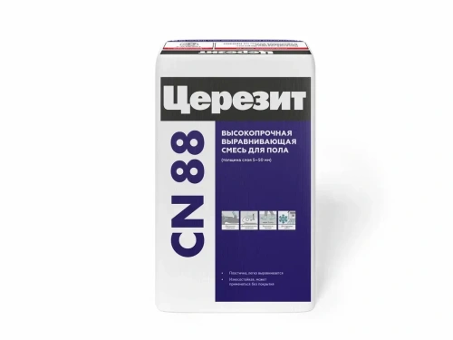 Наливной пол (стяжка) высокопрочный Церезит CN 88 25 кг