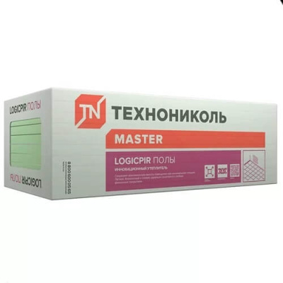 Плита теплоизоляционная LOGICPIR Полы ТЕХНОНИКОЛЬ Ф/Ф 1190х590х50 мм, L-кромка