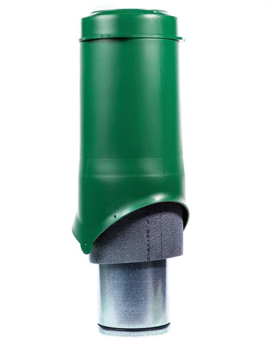 Выход вентиляционный KROVENT Pipe-VT 125is зеленый