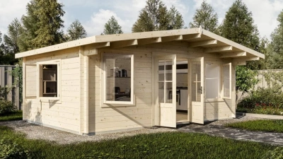 Садовый дом 21 Комфорт брус 44 мм