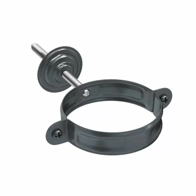 Хомут трубы Aquasystem Комфорт 125/90, с комплектом крепления, RAL 7024