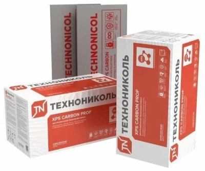 Экструзионный пенополистирол (XPS) ТЕХНОНИКОЛЬ Carbon Prof 300 1180х580х50 мм, L-кромка, 8 шт