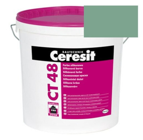 Краска силиконовая фасадная Ceresit CT 48 15 л Montana 6
